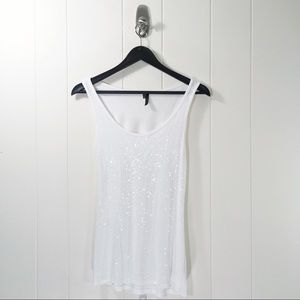 Maurices White Sequined Tank